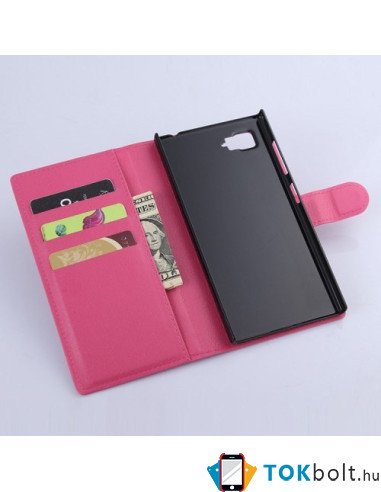 Pink színű notesz tok Lenovo Vibe Z2 Pro telefonhoz