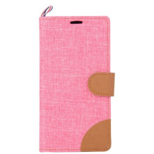 Szövet tapintású notesztok Sony Xperia Z5 / Z5 Dual készülékhez - RÓZSASZÍN