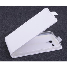 Elegáns kinyitható fehér tok Lenovo A606 telefonhoz