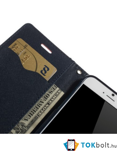 MERCURY piros-sötétkék notesz tok Apple iPhone 6 / iPhone 6s telefonhoz