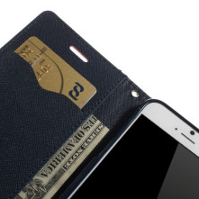 MERCURY piros-sötétkék notesz tok Apple iPhone 6 / iPhone 6s telefonhoz