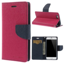 MERCURY pink-sötétkék notesz tok Apple iPhone 6 / iPhone 6s telefonhoz