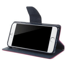 MERCURY pink-sötétkék notesz tok Apple iPhone 6 / iPhone 6s telefonhoz