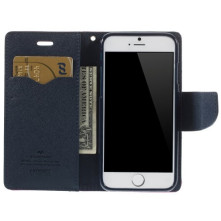 MERCURY pink-sötétkék notesz tok Apple iPhone 6 / iPhone 6s telefonhoz
