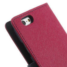 MERCURY pink-sötétkék notesz tok Apple iPhone 6 / iPhone 6s telefonhoz