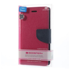 MERCURY pink-sötétkék notesz tok Apple iPhone 6 / iPhone 6s telefonhoz