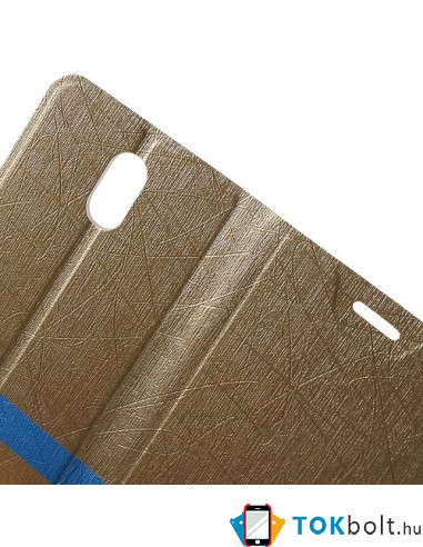 Oldalra nyíló pezsgő színű tok Lenovo Vibe P1M telefonhoz
