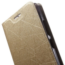 Oldalra nyíló pezsgő színű tok Lenovo Vibe P1M telefonhoz