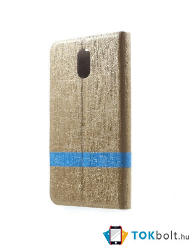 Oldalra nyíló pezsgő színű tok Lenovo Vibe P1M telefonhoz
