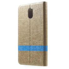Oldalra nyíló pezsgő színű tok Lenovo Vibe P1M telefonhoz