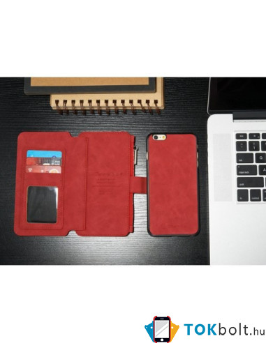 CaseMe notesztok iPhone 6 Plus / 6s Plus telefonhoz - PIROS