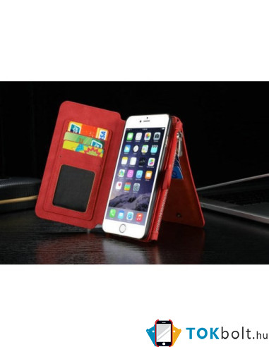CaseMe notesztok iPhone 6 Plus / 6s Plus telefonhoz - PIROS