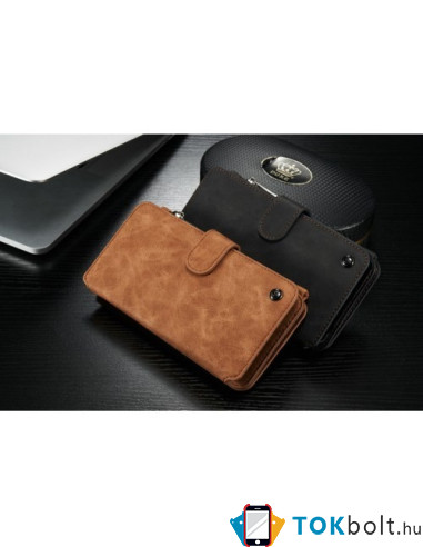 CaseMe notesztok Samsung Galaxy S6 EDGE PLUS telefonhoz - FEKETE