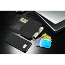 CaseMe notesztok Samsung Galaxy S6 EDGE PLUS telefonhoz - FEKETE