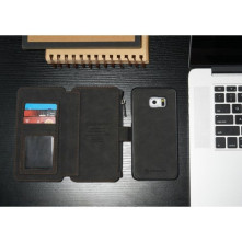 CaseMe notesztok Samsung Galaxy S6 EDGE PLUS telefonhoz - FEKETE