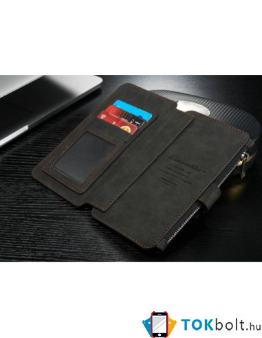 CaseMe notesztok Samsung Galaxy S6 EDGE PLUS telefonhoz - FEKETE