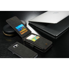 CaseMe notesztok Samsung Galaxy S6 EDGE PLUS telefonhoz - FEKETE