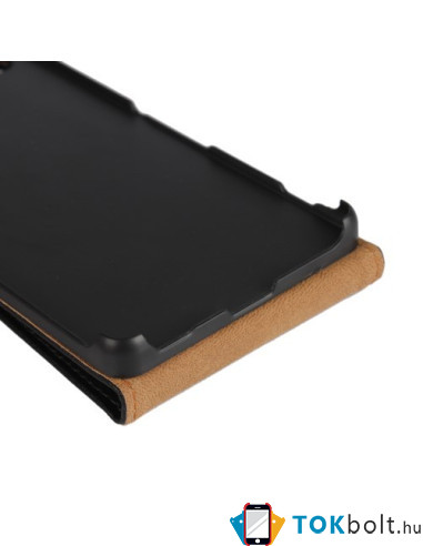 Flip fekete tok Sony Xperia M5 / M5 Dual telefonhoz