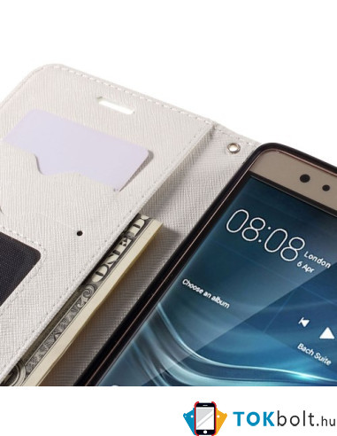 Mercury fehér notesz tok Huawei Ascend P9 PLUS telefonhoz