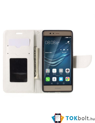 Mercury fehér notesz tok Huawei Ascend P9 PLUS telefonhoz