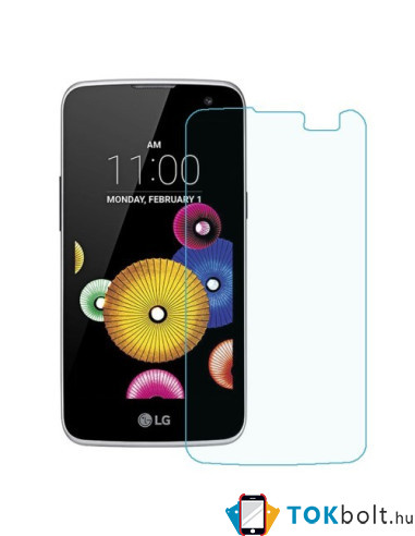 Kijelzővédő karcálló edzett üveg LG K4 típusú telefonhoz