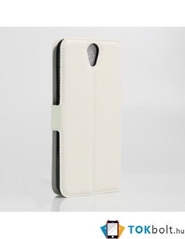 Oldalra nyíló mágnes záras tok Lenovo Vibe S1 LITE készülékhez - FEHÉR