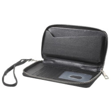 Univerzális cipzárral ellátott telefontok 4.3-5.0 inches telefonokhoz - FEKETE