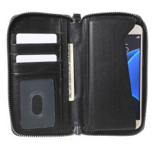 Univerzális cipzárral ellátott telefontok 4.3-5.0 inches telefonokhoz - FEKETE