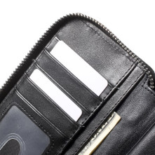 Univerzális cipzárral ellátott telefontok 4.3-5.0 inches telefonokhoz - FEKETE