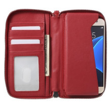 Univerzális cipzárral ellátott telefontok 4.3-5.0 inches telefonokhoz - PIROS