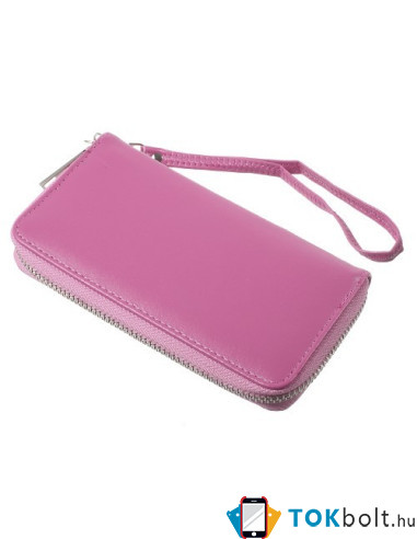 Univerzális cipzárral ellátott telefontok 4.3-5.0 inches telefonokhoz - PINK