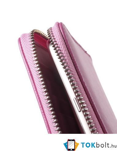 Univerzális cipzárral ellátott telefontok 4.3-5.0 inches telefonokhoz - PINK