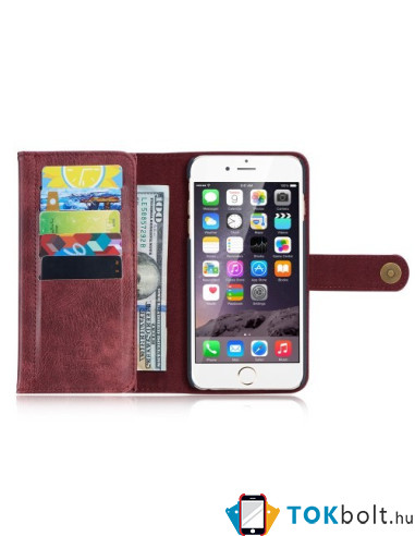 DG. MING notesztok iPhone 6 PLUS / 6s PLUS telefonhoz - BORDÓ