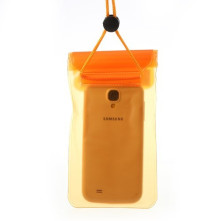 Vízálló mobiltelefon tartó 13,5 x 9 cm készülékekhez -narancs színű