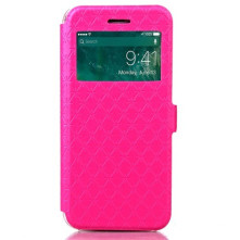 Divatos ablakos pink notesz telefontok Apple iPhone 7 PLUS telefonhoz