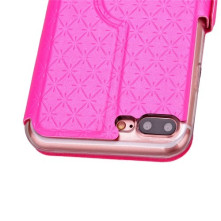 Divatos ablakos pink notesz telefontok Apple iPhone 7 PLUS telefonhoz