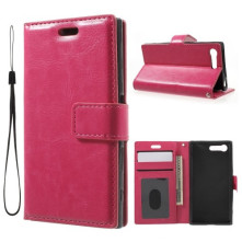 Karpántos notesz tok Sony Xperia X Compact telefonhoz - PINK