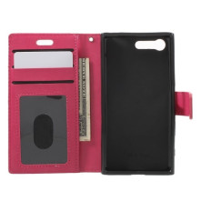 Karpántos notesz tok Sony Xperia X Compact telefonhoz - PINK