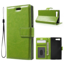 Karpántos notesz tok Sony Xperia X Compact telefonhoz - ZÖLD