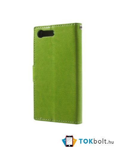 Karpántos notesz tok Sony Xperia X Compact telefonhoz - ZÖLD
