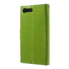 Karpántos notesz tok Sony Xperia X Compact telefonhoz - ZÖLD