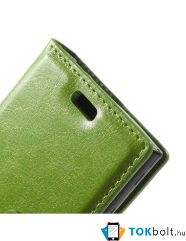 Karpántos notesz tok Sony Xperia X Compact telefonhoz - ZÖLD