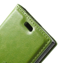 Karpántos notesz tok Sony Xperia X Compact telefonhoz - ZÖLD