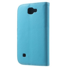 Oldalra nyíló mappa védőtok LG K3 telefonhoz - KÉK