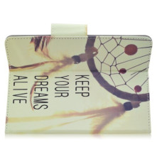 9.6 inches mintás univerzális kinyitható táblagép tok - KEEP YOUR DREAMS ALIVE