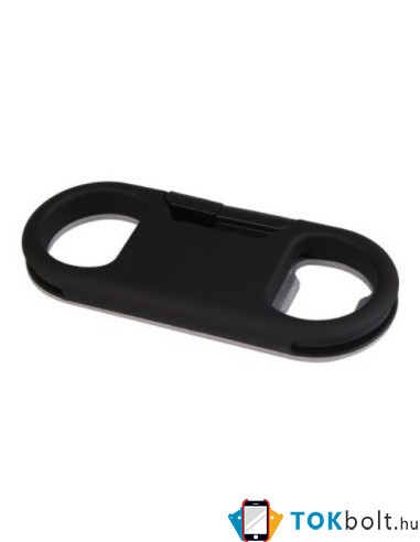 Micro USB töltő kábel + Sörnyitó - FEKETE