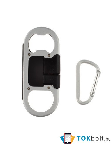 Micro USB töltő kábel + Sörnyitó - FEKETE