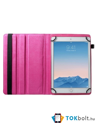 Univerzális 360 fokban forgatható táblagép tok 9-10 inches készülékekhez - PINK