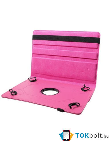 Univerzális 360 fokban forgatható táblagép tok 9-10 inches készülékekhez - PINK