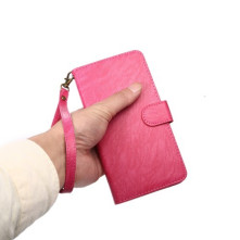 Öntapadós karpántos univerzális tok 4.8-5.3 colos készülékekhez - PINK